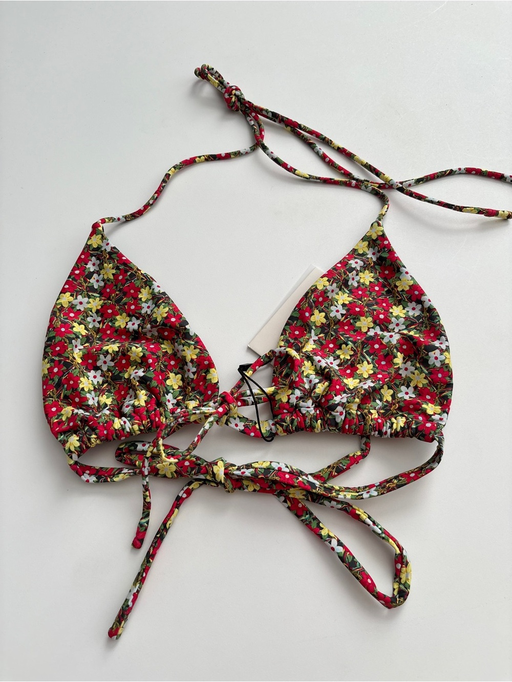 Montce x Jasmine Tooks Sienna Emma Triangle Swim Bikini Top Nwt Large L